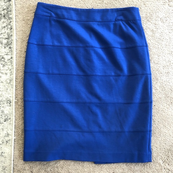 Royal Blue Pencil Skirt--Perfect for Work - Picture 2 of 4